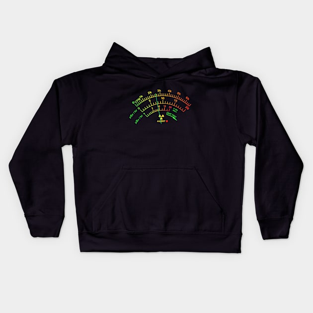 Geiger Counter - radiation meter fun Kids Hoodie by amarth-drawing